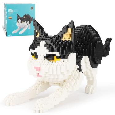 Imagem de Blocos de construção QLT QIAOLETONG Cat Mini 1390 unidades para crianças maiores de 10 anos