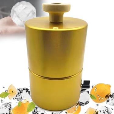 Imagem de Máquina de gelo com diamante, molde redondo para cubos de gelo, 30 a 70 mm, molde de prensa de bolas de gelo, formato completo, para bares, clubes, restaurantes, cafés, bares