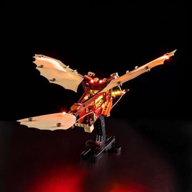 Imagem de Kyglaring Kit de iluminação LED para Leg0 Leonardo da Vinci, conjunto de modelos de máquina voadora, compatível com Leg0 10363, conjuntos não incluídos