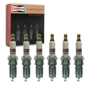 Imagem de 6 velas de ignição Champion Iridium compatíveis com Ford Mustang 4.0L V6 2005-2010