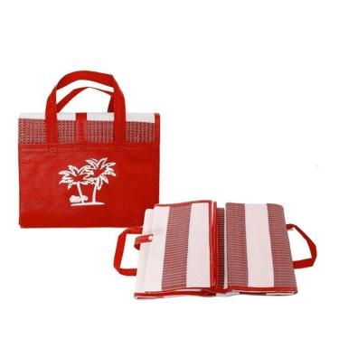 Imagem de Esteira De Praia Dobrável Vira Uma Bolsa 90X170 Cm -Vermelho