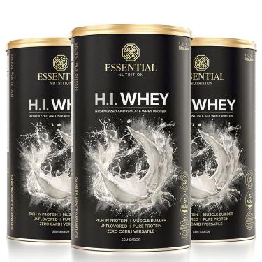 Imagem de Kit 3unid Hi Whey Protein Sem Sabor (375g) - Essential