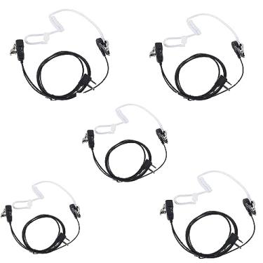 Imagem de Pdflie Fone de ouvido avph3 Walkie Talkie com fio preto para rádio Midland lxt630vp3 lxt500vp3 gxt1050vp4 1000g gxt FRS gmrs lxt630pa lxt600pa gxt1000vp4 avph4 avph555 GTX 1000 0 lxt600 (pacote com 5)