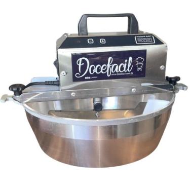 Imagem de panela 2 em 1 mexer doces e salgado docefacil - bivolt, Aluminio, Bivo