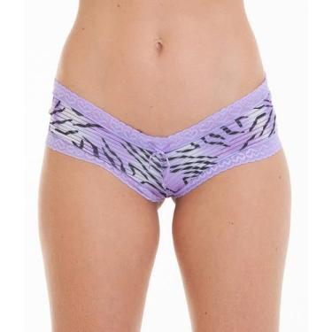 Imagem de Calcinha Caleçon Zebra com Renda - CHN, Branco, G