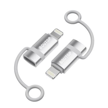 Imagem de Adaptador USB C para Lightning, certificado boutop MFi, 36W, pacote com 2