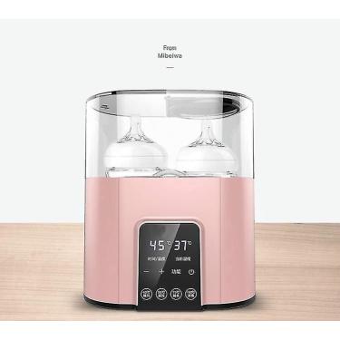 Imagem de Aquecedores de mamadeira esterilizadores desinfecção de mamadeira leite quente rápido multifuncional termostato inteligente automático rosa