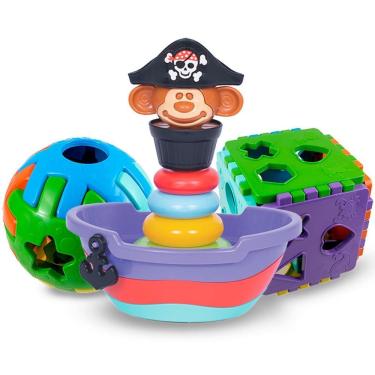 Imagem de Brinquedos Educativos 1 Ano Bebê Menino E Menina Baby Pirata