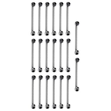 Imagem de Barra de Apoio Inox  40cm Kit 20 Unidades Idoso Gestante Cadeirante Banheiro Box Casa Suporte Corrimao Escada Acessibilidade