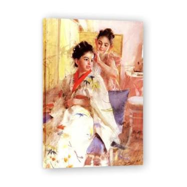 Imagem de LKXGRRSFG Impressões em tela de Misses Solomon Anders Zorn - Arte de obra-prima sueca, decoração de parede serenidade de verão e coleção de galeria doméstica 30 x 45 cm