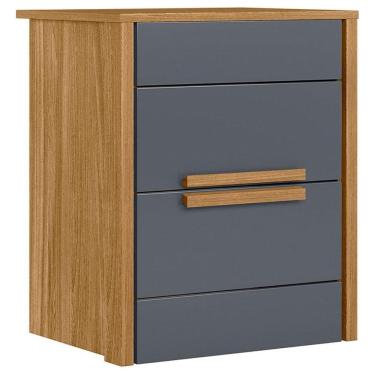 Imagem de Mesa de Cabeceira Dhara Freijó Cinza - Moval