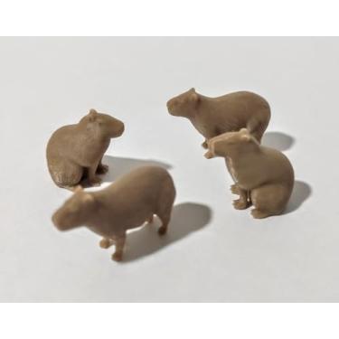 Imagem de Miniatura 4 Capivaras 1:43 Maquete Diorama Terrário 1/43 (Escala 1:43)