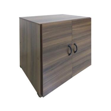 Imagem de Armário baixo Com 1 Prateleira SM Fênix - 75AX62LX45P, Nogueira