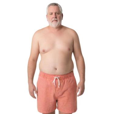 Imagem de Short Mauricinho Plus Size Fio Tinto Linho 3 Bolsos - C&C, Laranja, G1