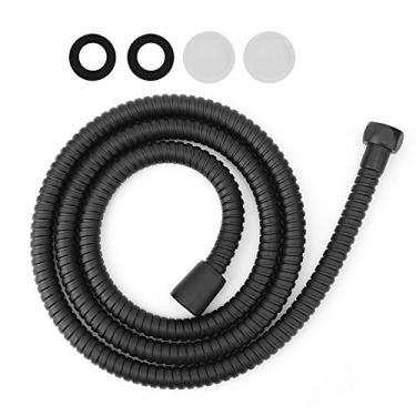 Imagem de MUNEFE 1,5m Mangueira de chuveiro flexível, mangueira de chuveiro de aço inoxidável, extensão das cabeças de chuveiro, adequada para a maioria das cabeças de chuveiros domésticos