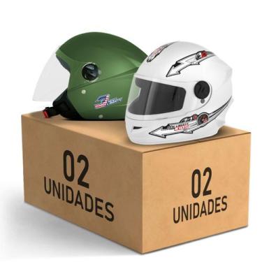 Imagem de Kit 2 Capacete New Liberty 3 Elite + Liberty 4 Kids Feminino Masculino