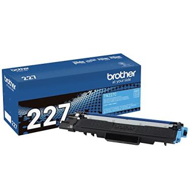 Imagem de Brother TN227C genuíno, cartucho de toner de alto rendimento, toner ciano de substituição, rendimento de até 2.300 páginas, TN227, cartucho de reposição de painel da Amazon