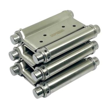 Imagem de Kit 3 dobradiça 3" vai e vem bang bang inox escovado soprano