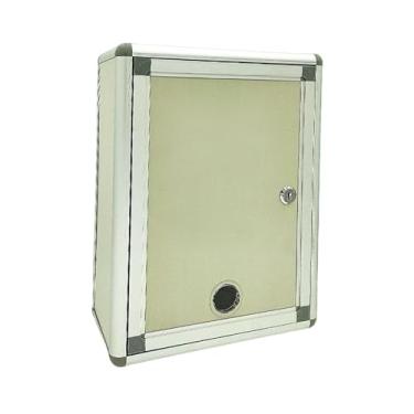 Imagem de Ｂｅｓｇａ Caixa de correio de sugestão de bloqueio caixa de contêiner de estilo retro de correio montada na parede para entrada do quintal