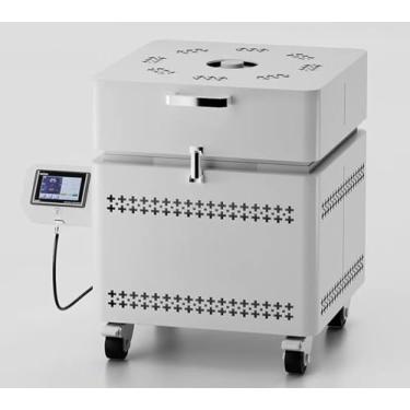 Imagem de Mini forno elétrico inteligente para queima de cerâmica de até 1400 °C, volume 29 x 29 cm x 33,5 cm