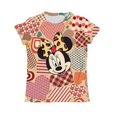 Imagem de Camiseta Infantil Rosa Minnie Mouse - Manga Curta, Gola Redonda - Idea