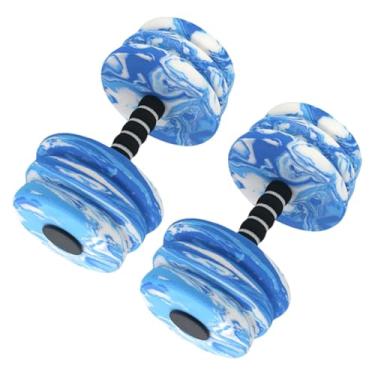 Imagem de Aymzbd 2pcs piscina exercícios halteres nando barbells harbells aquáticos para exercícios de água, Azul