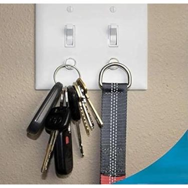 Imagem de Porta-chaves magnético da Savvy Home (pacote com 2) | Porta-chaves para interruptor de luz | Design moderno e inteligente para chaveiros de carro, chaves de chaves |