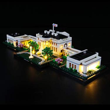 Imagem de Briksmax Kit de iluminação LED para arquitetura The White House - Compatível com Lego 2...
