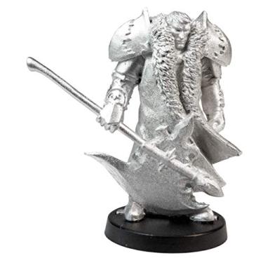 Imagem de Figura em miniatura masculina humana, 44 mm - 100% Pewter Metal - Inclui base de criador ranhurada - para jogos de guerra com escala de 28 mm - Projetado e fabricado nos EUA - Miniaturas Stonehaven