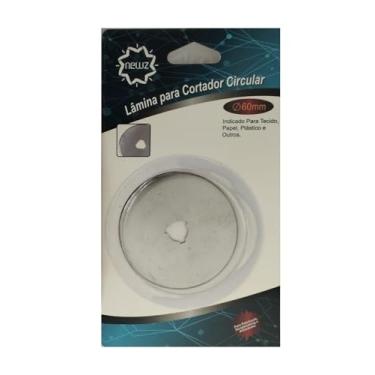 Imagem de Lâmina Disco para Cortador Circular 60mm Newz com Lâmina Extra – Alta Precisão e Durabilidade para Tecidos, Papel, EVA, Patchwork, Quilting e Artesanato