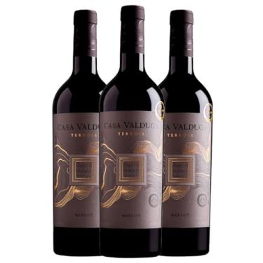 Imagem de Kit 3 Garrafas Vinho Tinto Casa Valduga Terroir Merlot 750ml