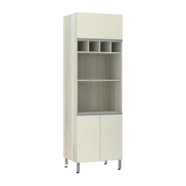 Imagem de Paneleiro 70Cm 2 Nichos Para Microondas C/ Grade Superior De