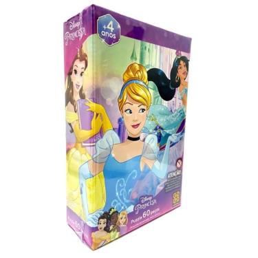 Imagem de Puzzle Infantil 60 Peças - Grow - Princesas Sdi