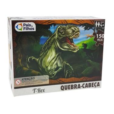 Imagem de Puzzle Dinossauro T-rex 150 Peças - Pais E Filhos