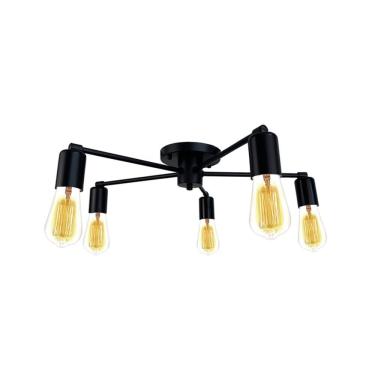 Imagem de Plafon Lumix Ln1009 Preto E27 Bivolt