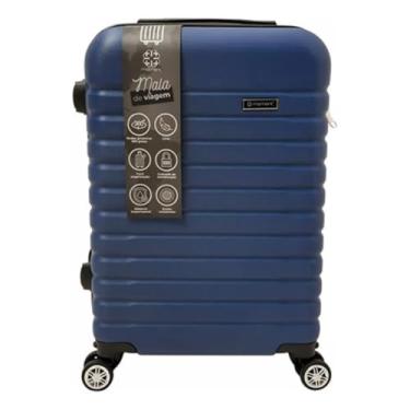 Imagem de Mala De Viagem Bordo Unisex Rodinhas 360º Abs Resistente (Azul)