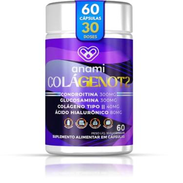 Imagem de Glucosamina + Condroitina + Colágeno Tipo 2 Uc | 60 Cápsulas