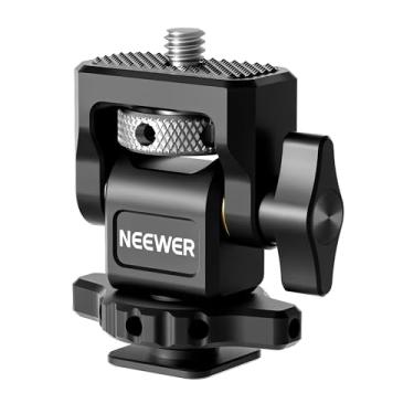 Imagem de Suporte para Monitor de Câmera MA002 Neewer com Sapata, Parafuso de 1/4 pol. para Monitor de Campo Ampla Compatibilidade, Giro de 360 Graus com Amortecimento de inclinação de 180 graus, Preto