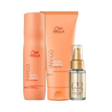 Imagem de Wella Nutri-Enrich Sh 250ml + Cond 200ml + Oleo 30ml - Wella profissio