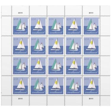 Imagem de Carimbo: cartão postal de veleiros do serviço postal dos Estados Unido