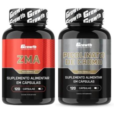 Imagem de Zma 120 Caps + Cromo Picolinato 120 Caps Growth Supplements