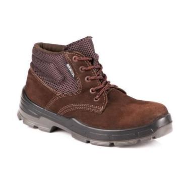 Imagem de Bracol - Botina Nobuck Dubai Amarrar Bico PVC - CA 40872, Marrom, 42