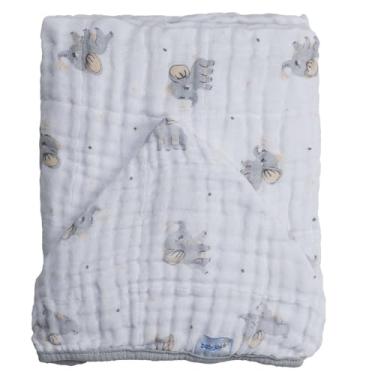 Imagem de Toalha com capuz Baby Joy Soft Estampada - Elefante