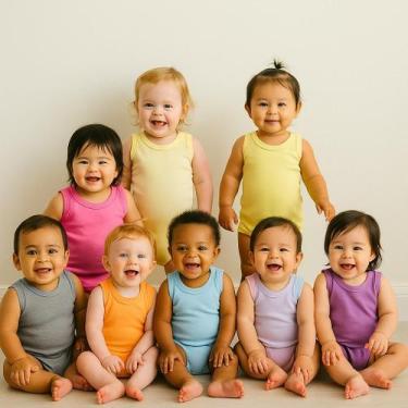 Imagem de Body regata bebe menina algodão liso básico bodie neném enxoval matern
