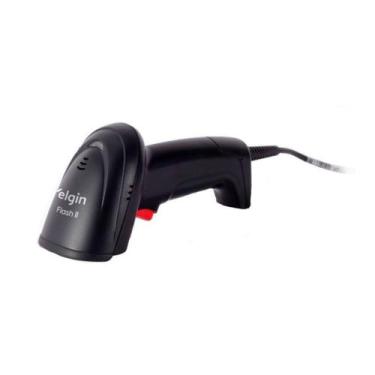 Imagem de Leitor de Código de Barra Fixo 1D Elgin Flash II, USB, Preto - 46FLASH