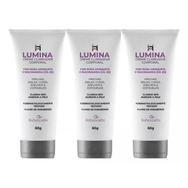 Imagem de Kit Lumina Creme para Clarear Manchas nas Axila e Virilha  - 3 Unidade