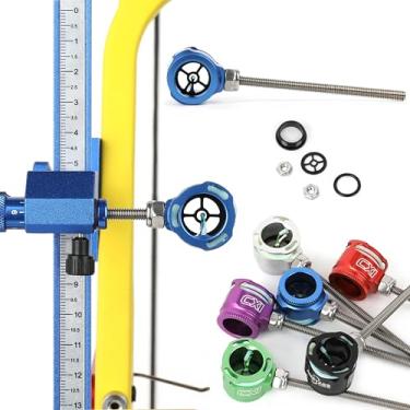 Imagem de Cabeça de mira de arco recurvo para tiro com arco único Mira de pino único de fibra ótica de 0 cm para acessórios de mira de arco recurvo (azul)