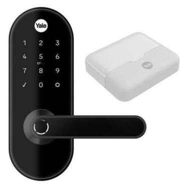 Imagem de Fechadura Eletrônica Digital Biometria Tag Resit. Agua Yale