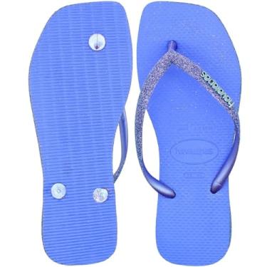 Imagem de Chinelo Havaianas Slim Square Glitter Tamanho 35-36