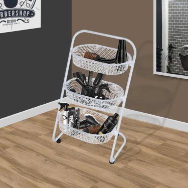 Imagem de Carrinho Organizador Multiuso Branco Superutil Metaltec
